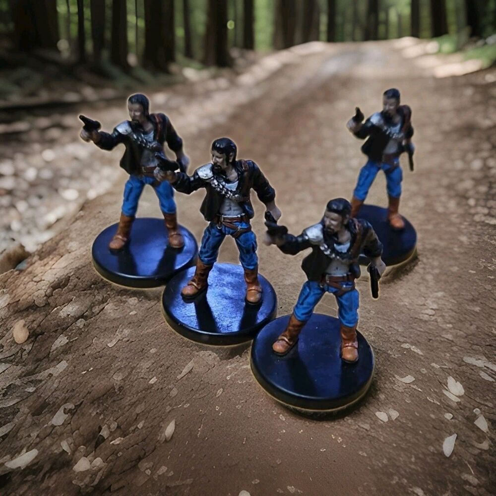 WOTC Star Wars Miniatures - Elite Rebel Commando #13 X4 Lot No Cards